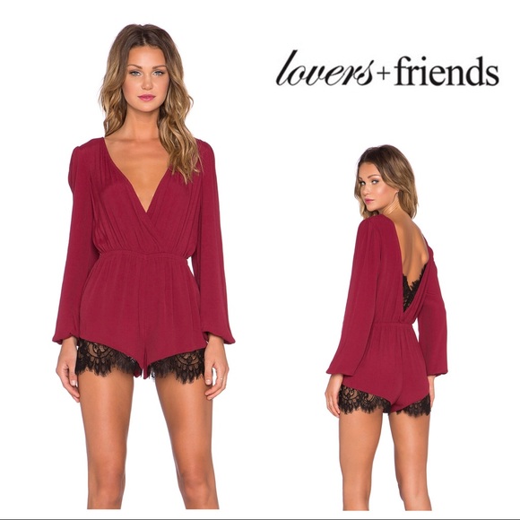 Lovers + Friends Pants - [Lovers + Friends] Angel Baby Lace Romper